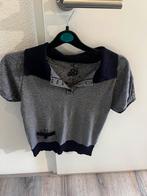 Mango gestreepte top - Maat S, Kleding | Dames, Tops, Paars, Ophalen of Verzenden, Zo goed als nieuw, Korte mouw