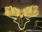 Kerst Neon Eland - Warm Wit LED - Binnen/Buiten, Huis en Inrichting, Lampen | Wandlampen, Ophalen, Nieuw, Kunststof