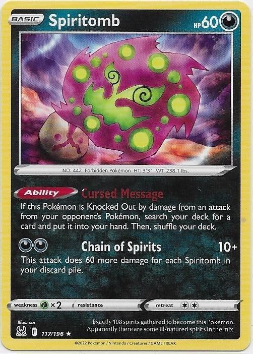 Lost Origin,  Spiritomb [rare] 117/196, Verzenden, Nieuw, Losse kaart