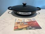 Nieuwe Le Creuset Campagnard Mat Zwart 26 cm, Gietijzer, Nieuw, Ophalen of Verzenden, Keramische plaat
