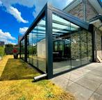 Veranda,terrasoverkapping,glazenschuifwand,schuifpui, Tuin en Terras, Ophalen of Verzenden