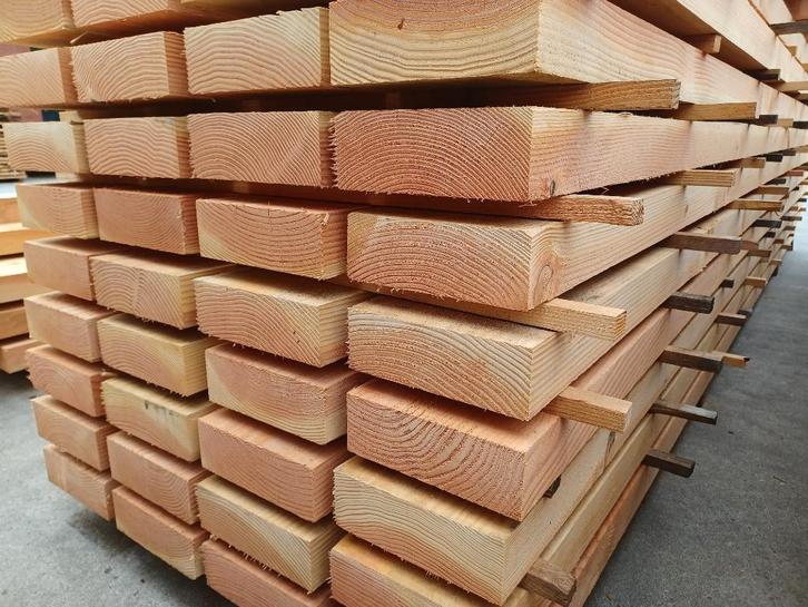 15% korting op douglas balken fijnbezaagd of geschaafd, Tuin en Terras, Palen, Balken en Planken, Nieuw, Balken, 250 cm of meer