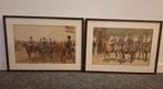 Twee chromodrukken cavalerie Hoynck van Papendrecht, Verzamelen, Ophalen of Verzenden, Landmacht, Nederland, Kunstobject