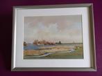 Prachtige aquarel-prenten in lijst. Uitdam en/of Schardam., Ophalen