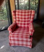 Klassieke fauteuil geheel gestoffeerd, geen gebruikssporen, Ophalen, Gebruikt, Oorfauteuil klein model, 75 tot 100 cm