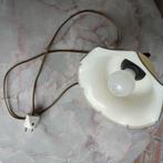 Wandlamp, schemerlamp, glazen kap, messing wandsteun, Ophalen of Verzenden, Nieuw, Glas