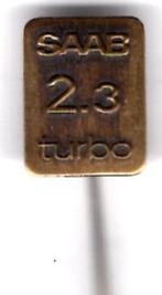 SAAB 2.3 Turbo koper auto speldje ( C_237 ), Verzamelen, Speldjes, Pins en Buttons, Verzenden, Zo goed als nieuw, Transport, Speldje of Pin