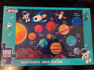 Planeten puzzel- 100 Stukjes beschikbaar voor biedingen