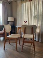 Wit leren vintage stoeltjes, Antiek en Kunst, Ophalen