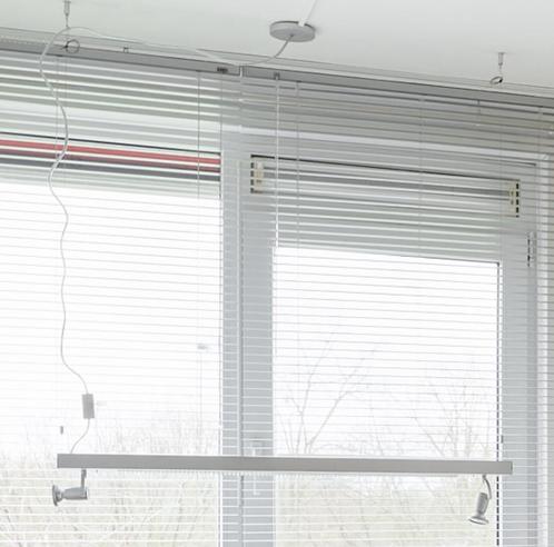 Bureau TL hanglamp met spotjes, Huis en Inrichting, Lampen | Hanglampen, Zo goed als nieuw, Ophalen