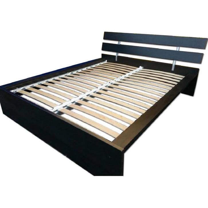 Ikea Hopen tweepersoons bedframe + matrassen, Huis en Inrichting, Slaapkamer | Bedden, Gebruikt, Tweepersoons, 160 cm, 200 cm