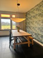 Eetkamertafel 235 x 100 eikenhout, Huis en Inrichting, Tafels | Eettafels, Ophalen, Gebruikt, 100 tot 150 cm, Zweeds scandinavisch duurzaam minimalistisch japandi