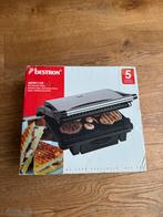 Bestron Panini Grill - Nieuw in doos!, Ophalen of Verzenden, Uitneembare platen, Nieuw