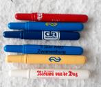 6 kleine reclame pennetjes, 6 mini pennetjes zoals NS, Ophalen of Verzenden, Balpen, Overige merken, Met reclame