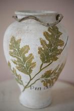 Siervaas met eikenbladeren 35 cm hoog, Huis en Inrichting, Woonaccessoires | Vazen, Ophalen, Steen, Overige kleuren, Zo goed als nieuw