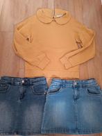 mt 146-152: trui Name-it en 2 x spijkerrok Hema!, Kinderen en Baby's, Kinderkleding | Maat 146, Gebruikt, Meisje, Trui of Vest