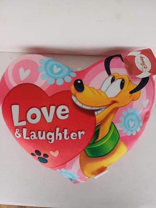 Disney Kussen Hart van Goofy Love & Laughter NIEUW, Verzamelen, Disney, Nieuw, Overige typen, Goofy of Pluto, Ophalen of Verzenden