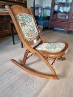 Antieke inklapbare Schommelstoel in perfecte staat.
Houtwerk, Ophalen
