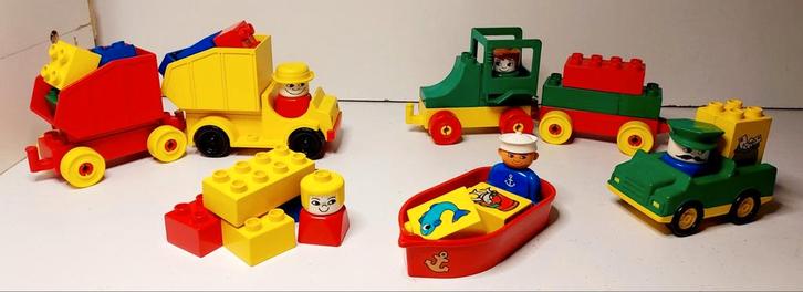 Speelset voertuigen/bootje/blokken, Kinderen en Baby's, Speelgoed | Duplo en Lego, Duplo, Ophalen of Verzenden