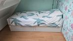 IKEA Brimnes 1-persoons bed/bank - Zo goed als nieuw, Huis en Inrichting, Slaapkamer | Bedden, Ophalen, 90 cm, Eenpersoons, Wit