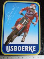 briefkaart sticker eric geboers ijsboerke motorcross cross, Sport, Ophalen of Verzenden, Zo goed als nieuw