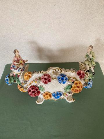 Capodimonte Antieke Porseleinen Grote fruit/bloemen schaal beschikbaar voor biedingen