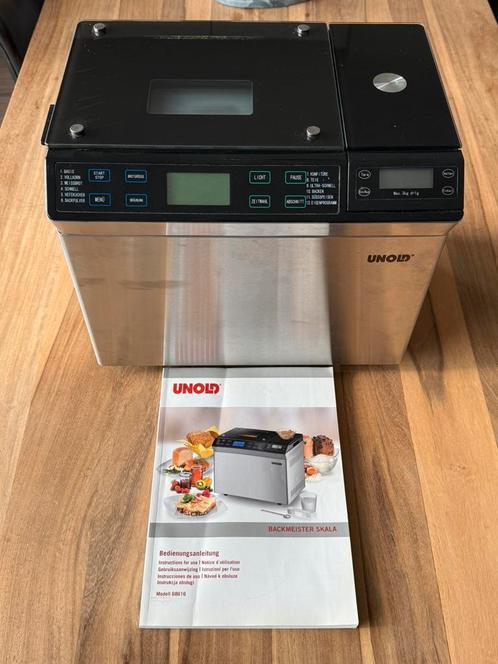 Broodbakmachine Unold, Witgoed en Apparatuur, Broodbakmachines, Zo goed als nieuw, Met timer, 800 tot 1200 gram deeg, Kijkvenster