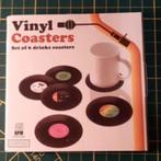 Retro Vinyl Onderzetters – Set van 6 in LP-stijl (45 RPM loo, Ophalen of Verzenden, Nieuw, Glas of Kopje