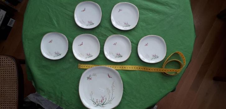 Vintage serveerschaal met serveerschaaltjes, Huis en Inrichting, Keuken | Servies, Zo goed als nieuw, Schaal of Schalen, Overige stijlen