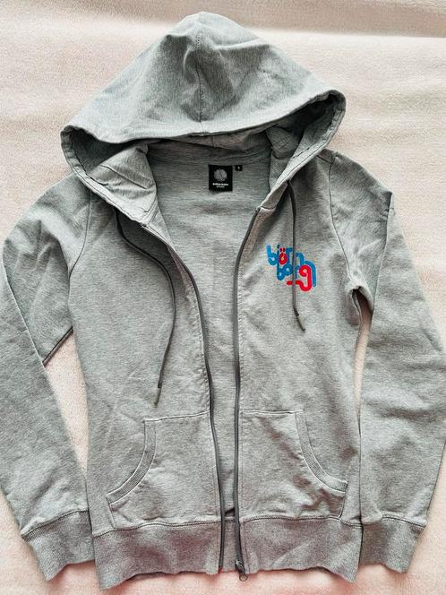 Björn Borg Sport Vest met Capuchon Maat S Als nieuw, Kleding | Dames, Sportkleding, Zo goed als nieuw, Maat 36 (S), Grijs, Ophalen of Verzenden