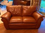 Nette leren 2-zits bankstel, Huis en Inrichting, Ophalen, Gebruikt, 150 tot 200 cm, Tweepersoons