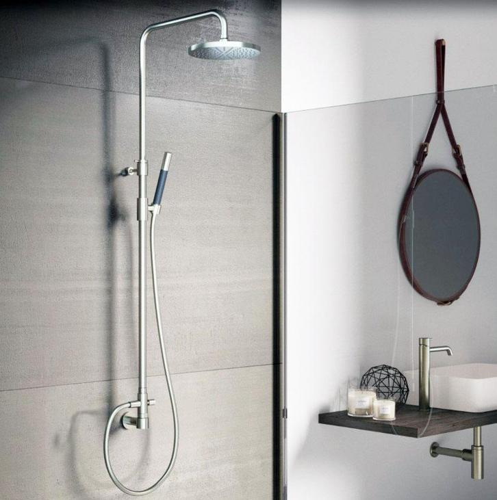 Hotbath Cobber stortdouche nikkel (glans), Doe-het-zelf en Verbouw, Sanitair, Nieuw, Douche, Ophalen of Verzenden