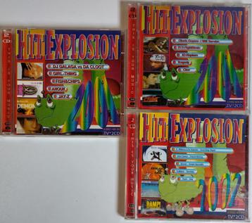 3 2CDs Hit Explosion 2001-2 / 2002-1 / 2002-2 (dus 6 CDs!) beschikbaar voor biedingen