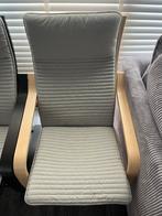 2X POÄNG Fauteuils Lichtbeige/Zwart, Huis en Inrichting, Stoelen, Ophalen, Twee, Zwart, Zo goed als nieuw