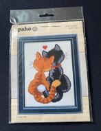 Borduurpakket vsn Pako: 2 poezen., Ophalen of Verzenden, Zo goed als nieuw, Handborduren, Borduurpakket