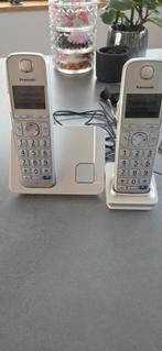 Dect Panasonic telefoon basis + 1 extra station, Ophalen, Zo goed als nieuw, 1 handset