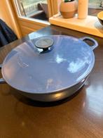 Le Creuset braadpan gietijzer izgst, Ophalen of Verzenden, Zo goed als nieuw, Gietijzer, Koekenpan of Braadpan