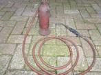 Karweiflesje met gasbrander compleet  2 stuks aanwezig, Doe-het-zelf en Verbouw, Gereedschap | Handgereedschap, Ophalen, Gebruikt