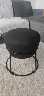 EMMISLÖV Poef – Vissle donkergrijs, Ophalen, Minder dan 50 cm, Rond, Minder dan 50 cm