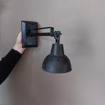 Mooie wandlamp zwart industrieel, Ophalen of Verzenden, Gebruikt, Metaal, Industrieel