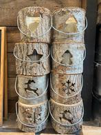 Houten Kerst Lampionen, Bruin, Nieuw, Ophalen of Verzenden, Hout