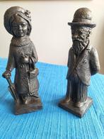 Abraham en Sara beeldjes in brons look 26,5 cm hoog, Antiek en Kunst, Ophalen of Verzenden