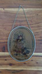 Vintage Sarah Kay raamdecoratie glas in lood. 5C8, Tweedehands verkoop, Tweedehands verkoop, Gebruikt, Ophalen of Verzenden