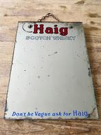 Originele vintage jaren 50 Haig Whisky reclame-wandspiegel, Ophalen, Gebruikt, Overige typen