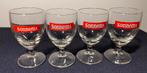 4 Sonnema glaasjes op voet. Hoogte 8 cm., Ophalen of Verzenden, Zo goed als nieuw, Borrel- of Shotglas