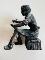 Beeldje ‘ Tin Founder’ ‘70, Antiek en Kunst, Antiek | Tin, Ophalen of Verzenden