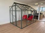 Nieuwe showroom groene tuinkas Marry 2 met veiligheidsglas, Tuin en Terras, Ophalen, Glas, Aluminium, Kweekkas