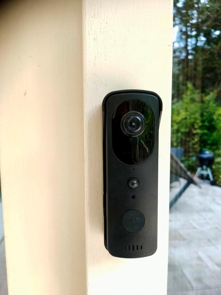 Wifi Videodeurbel met camera, Huis en Inrichting, Deurbellen, Zo goed als nieuw, Draadloos, Ingebouwde camera, Compatibel met smartphone