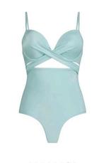 Badpak Hunkemuller mt.44 turquoise tankini corrigerend, Blauw, Nieuw, Badpak, Ophalen of Verzenden