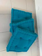 3 Kussens - Blauw, Ophalen of Verzenden, Zo goed als nieuw, Blauw, Vierkant